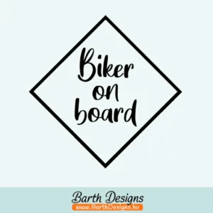 Több variációban biker on board, motoros az autóban matrica v3-1