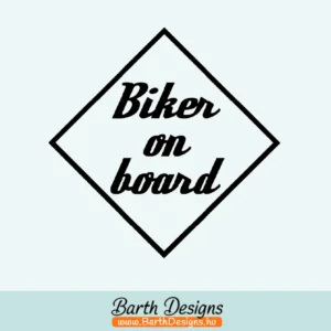 Több variációban biker on board, motoros az autóban matrica v4-1