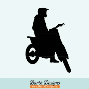 Több variációban cross motoros autó matrica v3-1