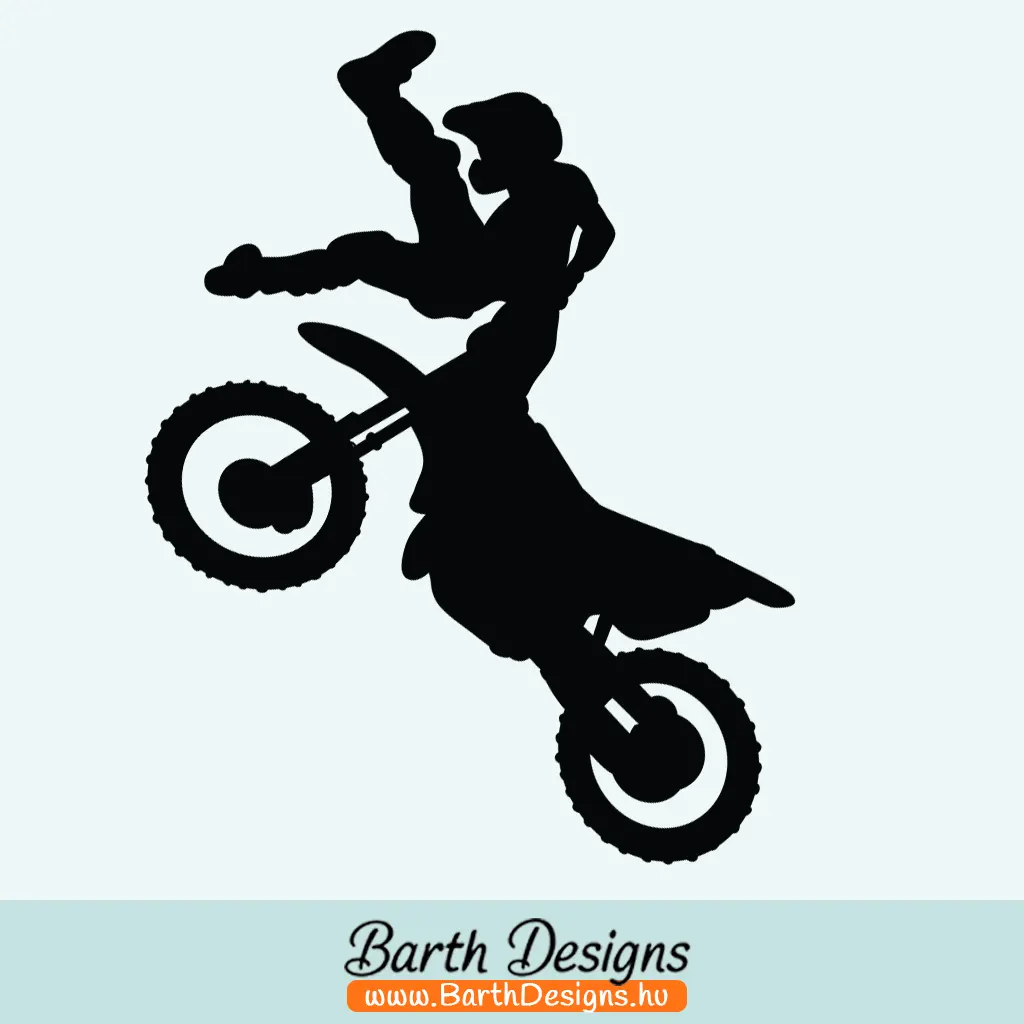 Több variációban cross motoros autó matrica v4-1