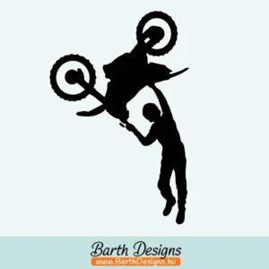 Több variációban cross motoros autó matrica v5-1