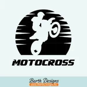 Több variációban cross motoros autó matrica v6-1