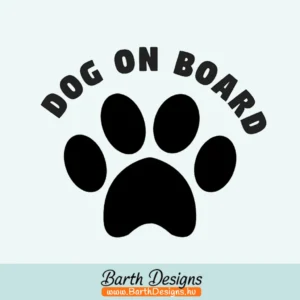 Több variációban dog on board matrica, kutyás autó matrica v1-1