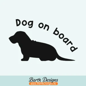 Több variációban dog on board matrica, kutyás autó matrica v2-01
