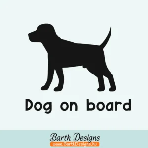 Több variációban dog on board matrica, kutyás autó matrica v4-01