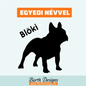 Több variációban francia bulldog matrica, kutyás autó matrica v2-1