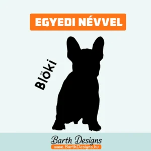 Több variációban francia bulldog matrica, kutyás autó matrica v4-1