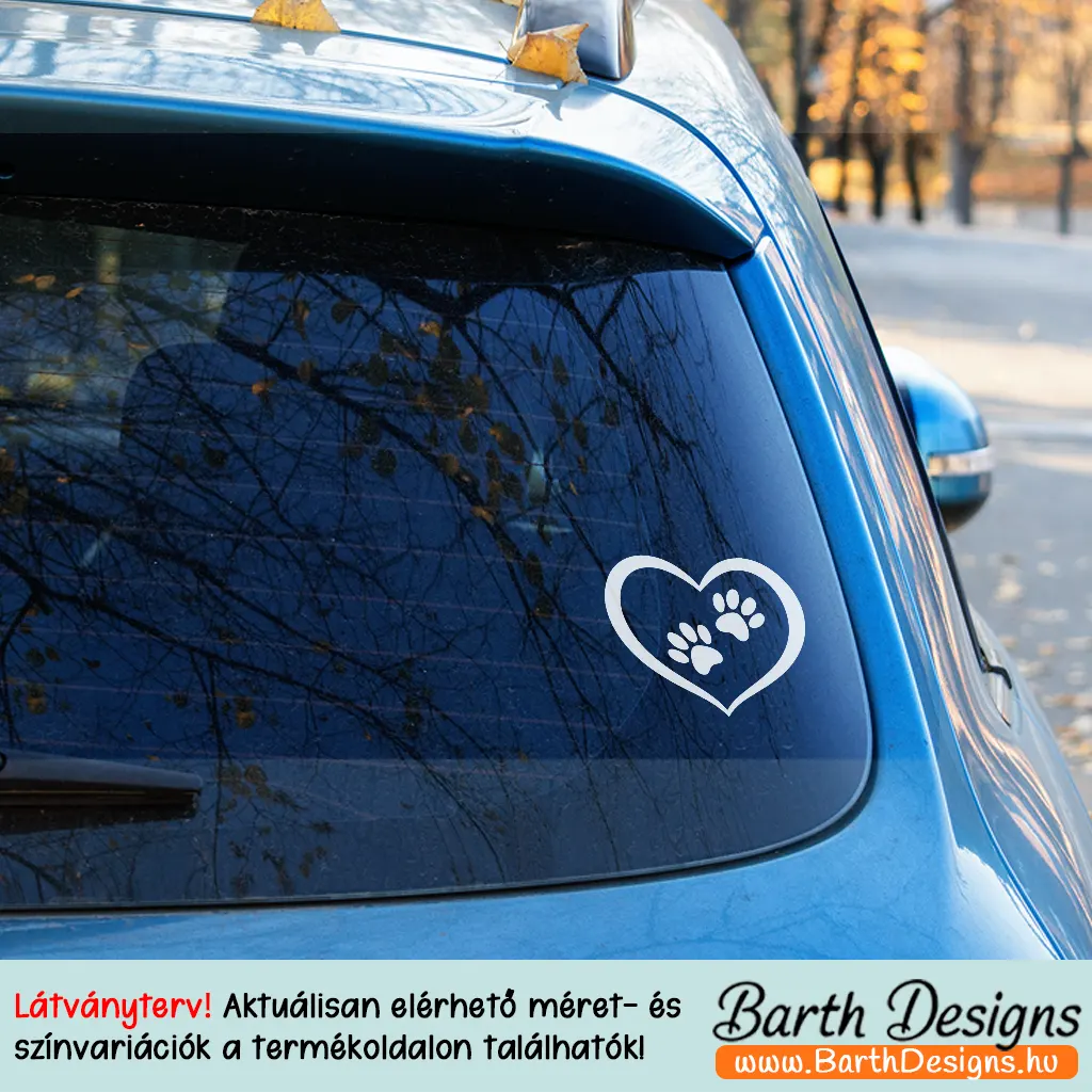 Több variációban kutyás autó matrica v3-3