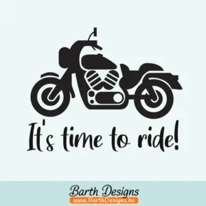 Több variációban motoros az autóban It's time to ride matrica 1