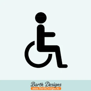 Több variációban mozgássérült matrica v1-1