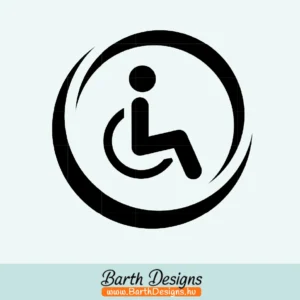 Több variációban mozgássérült matrica v2-1