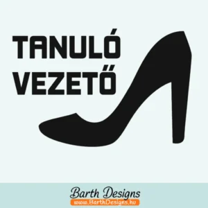 Több variációban női tanulóvezető matrica v3-1