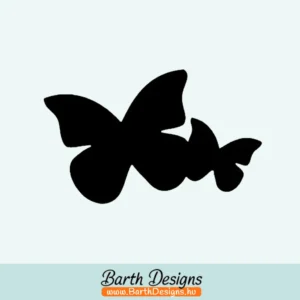 Több variációban pillangó matrica, csajos autó matrica v3-1