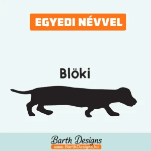 Több variációban tacskó matrica, kutyás autó matrica v2-1