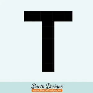 Több variációban tanuló vezető matrica, t betű matrica matrica v2-1