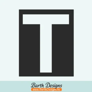 Több variációban tanuló vezető matrica, t betű matrica matrica v3-01