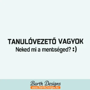 Több variációban vicces tanuló vezető matrica, tanulóvezető jelzés v4-1