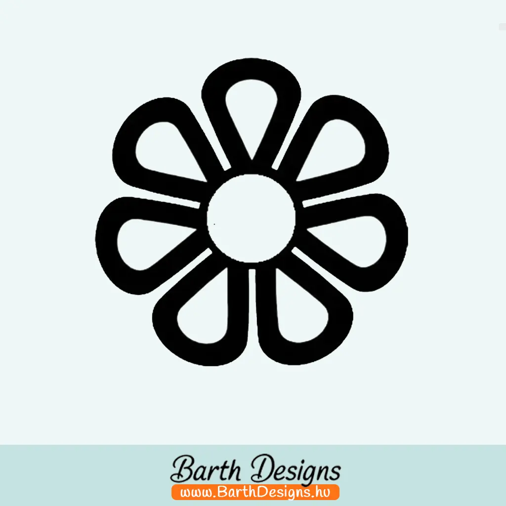 Több variációban virág matrica, csajos autó matrica v19-01