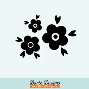 Több variációban virág matrica, csajos autó matrica v23-1