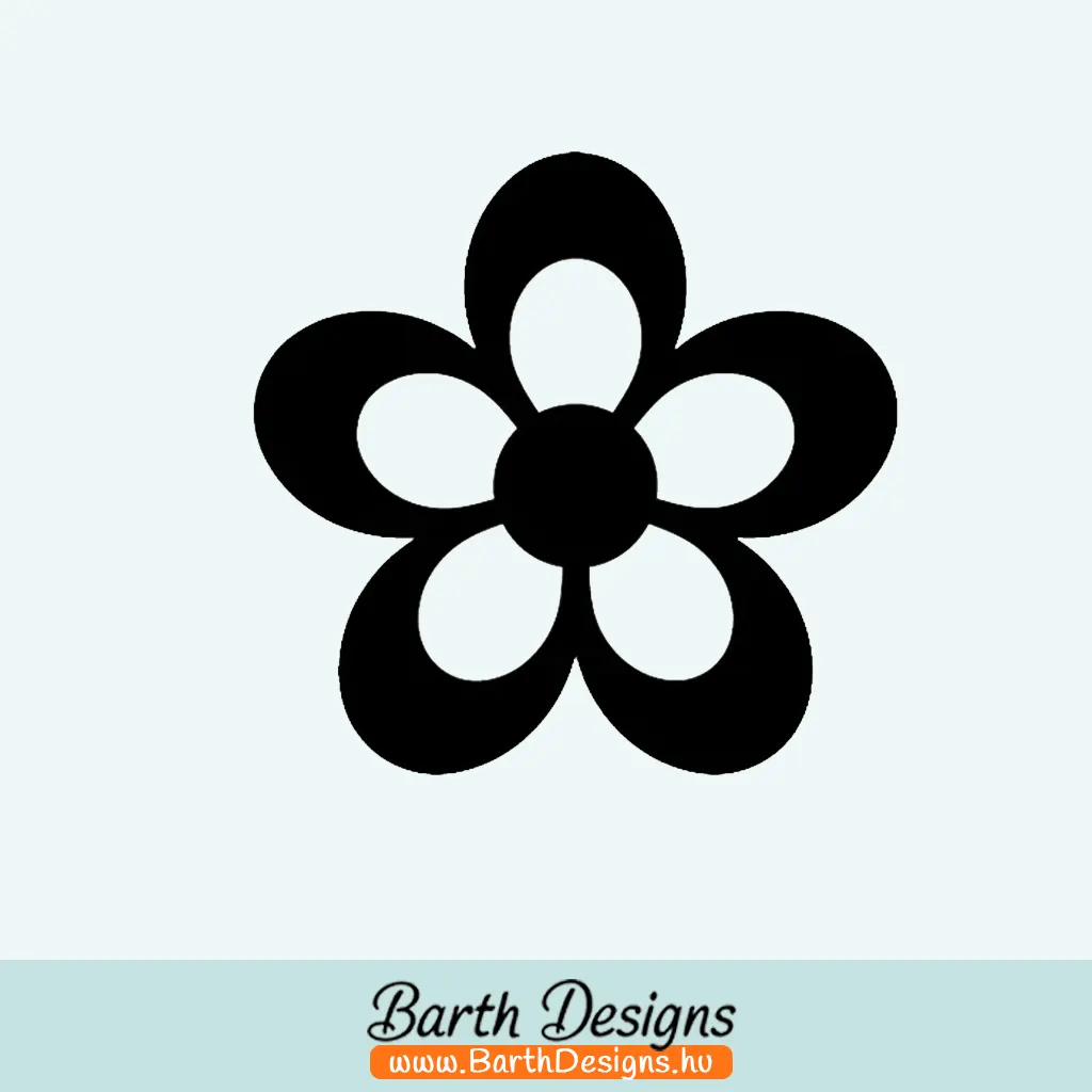 Több variációban virág matrica, csajos autó matrica v5-1