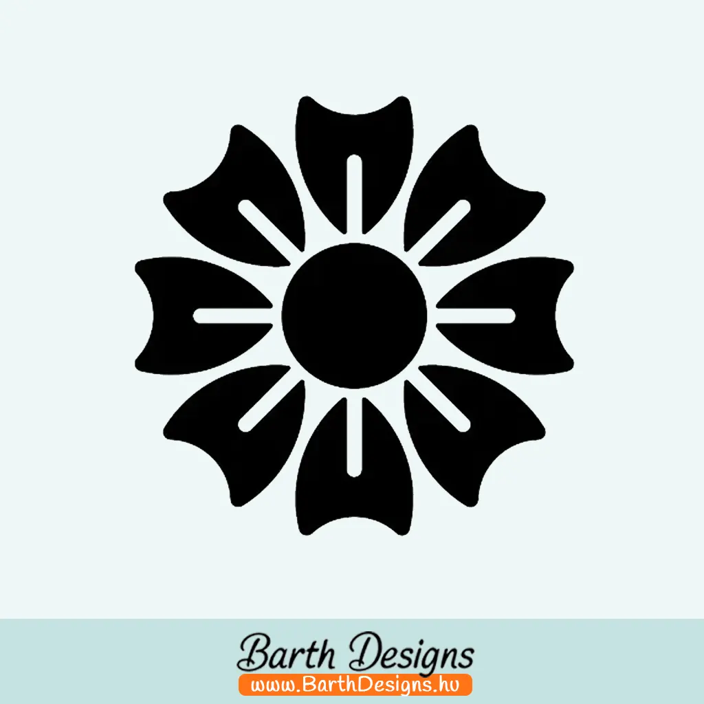 Több variációban virág matrica, csajos autó matrica v9-1