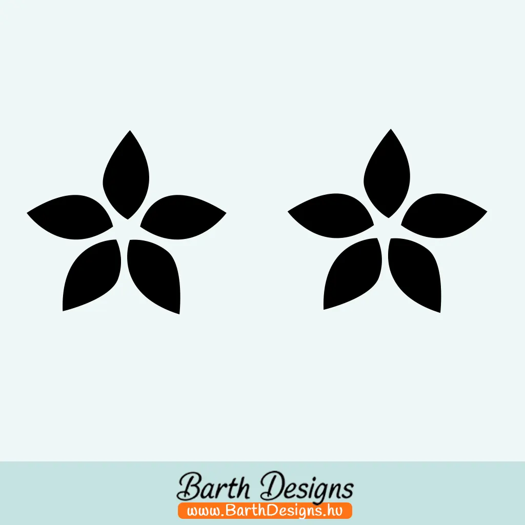 Több variációban virág matrica szett, csajos autó matrica v3-1