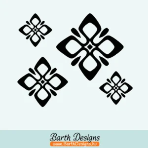 Több variációban virág matrica szett, csajos autó matrica v4-1