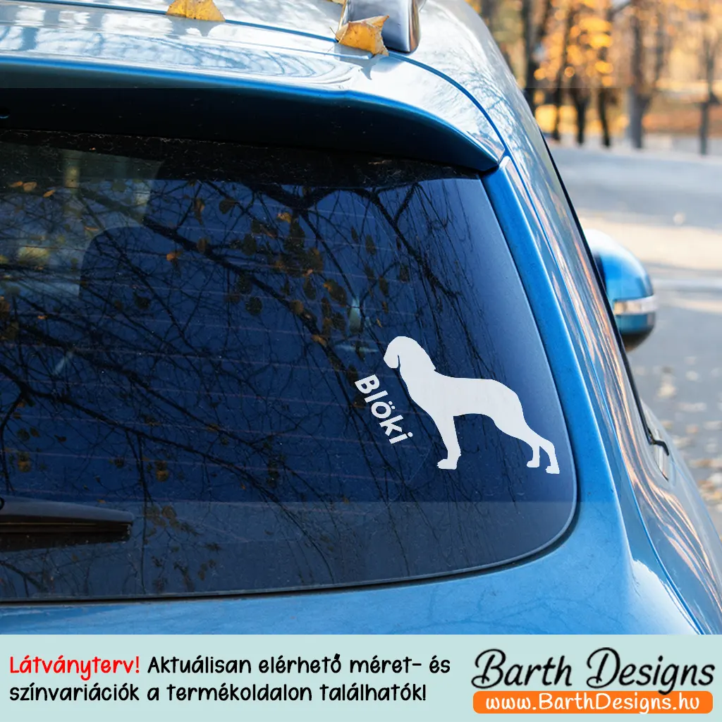 Több variációban vizsla matrica, kutyás autó matrica 3-3