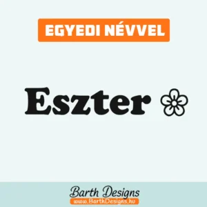 Virágos gyerek bicikli matrica, név matrica biciklire 1-1