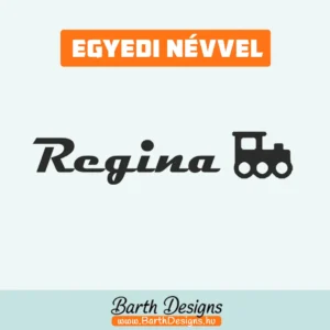 Vonatos gyerek bicikli matrica, név matrica biciklire 1-1