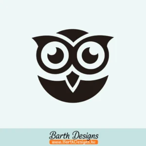 bagoly autómatrica, állatos matrica, laptop matrica 1