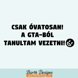 csak óvatosan a GTA-ból tanultam vezetni vicces autómatrica 01