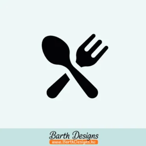 evőeszközök konyhai csempematrica 1-1