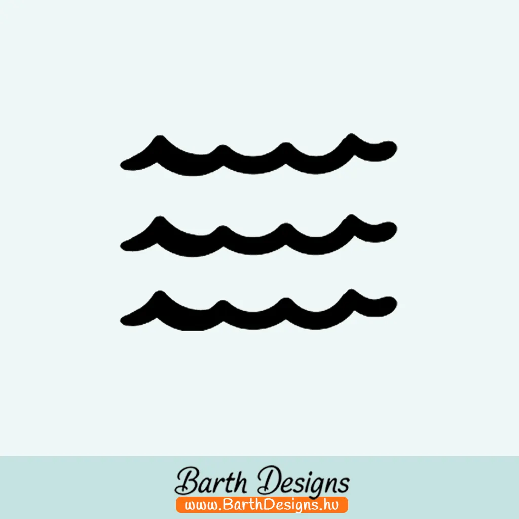 fürdőszobai csempematrica hullámok 1-1