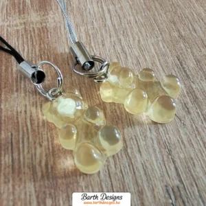 halványsárga gumimaci kulcstartó 1