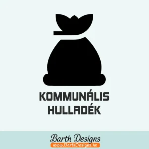 kommunális hulladék kuka matrica 1-1