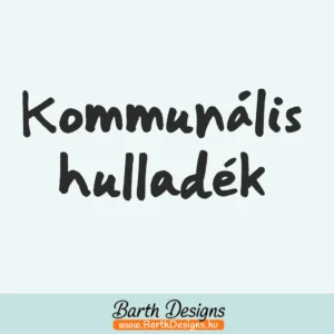 kommunális hulladék matrica, kuka matrica 4-1