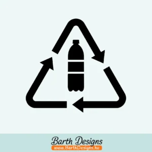 műanyag szelektív hulladék matrica, kuka matrica 1-1