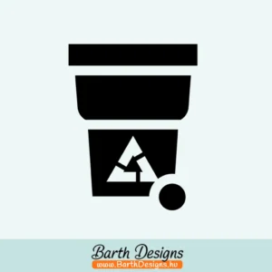 szelektív hulladék matrica, kuka matrica 2-1