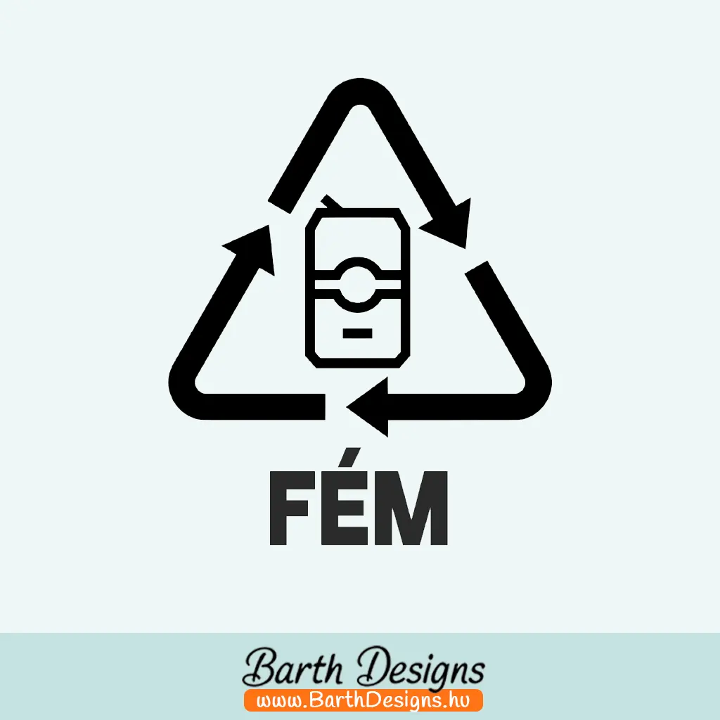 szelektív hulladék matrica, kuka matrica 2-1