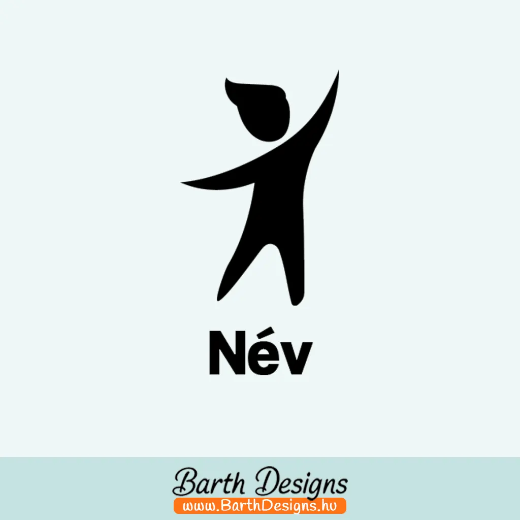 több színben és méretben autó matrica gyerek névvel No6-01