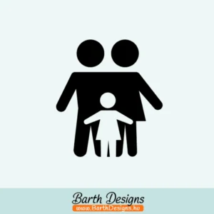 több színben és méretben család autó matrica No12 - 01