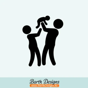 több színben és méretben család autó matrica No3 - 01