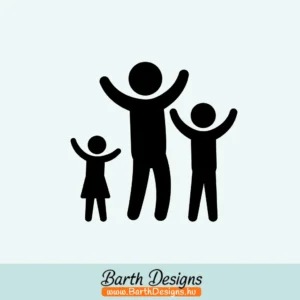 több színben és méretben család autó matrica No4 - 01