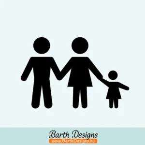 több színben és méretben család autó matrica No5 - 01