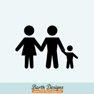 több színben és méretben család autó matrica No8 - 01