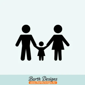 több színben és méretben család autó matrica No9 - 01