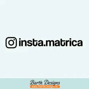 több variációban instagram név matrica 01