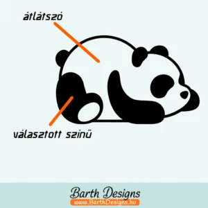 több variációban panda matrica v1-1