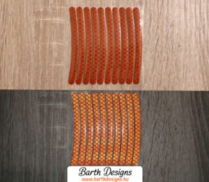 10dbos piros fényvisszaverő matrica szett